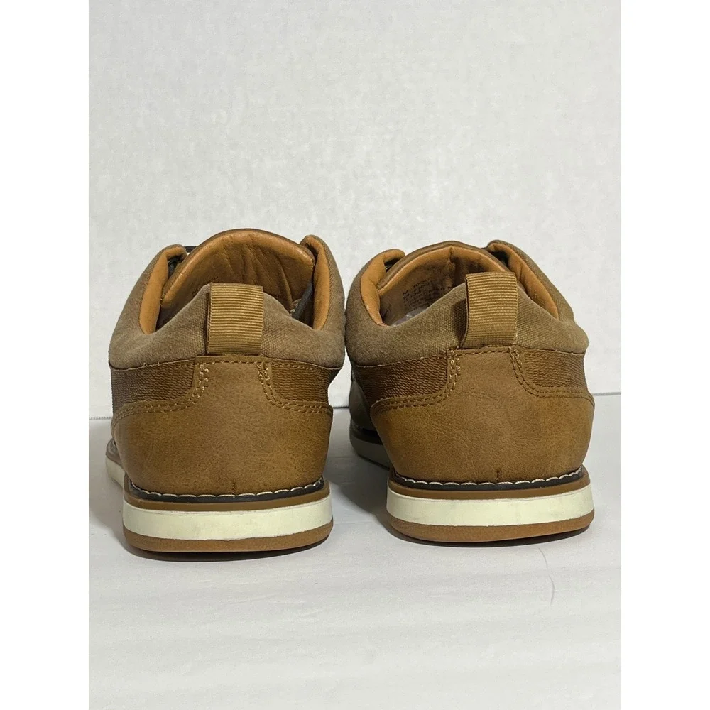 Steve Madden Madden M-LOOU Tan Brown Faux Leather Oxford Shoes Mens‎ 9.5M